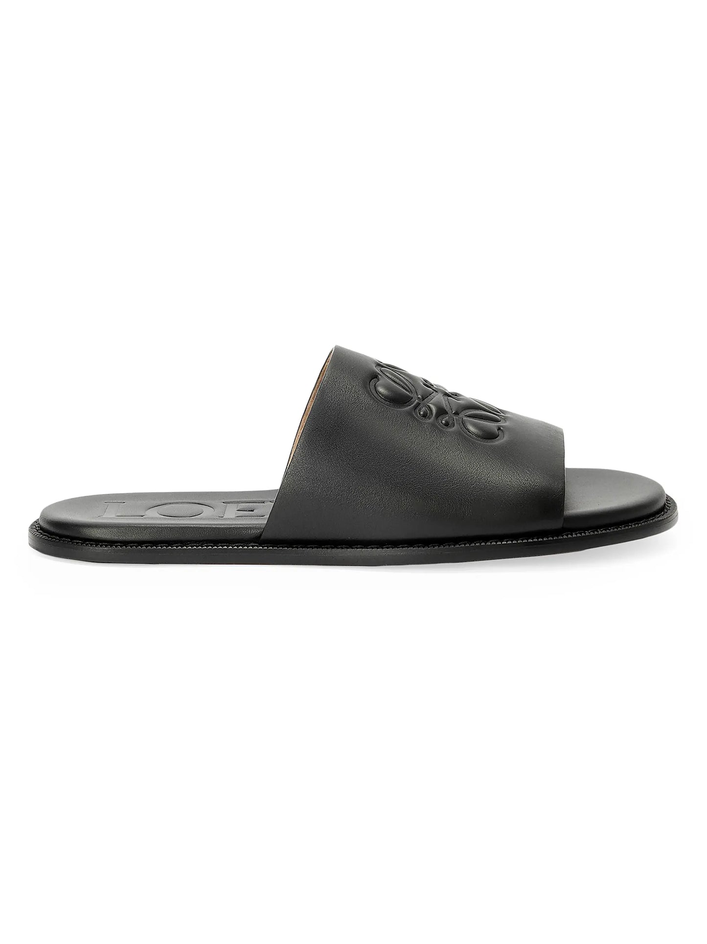 LOEWE x Paula's Ibiza Flex Anagram Leather Slide Sandals