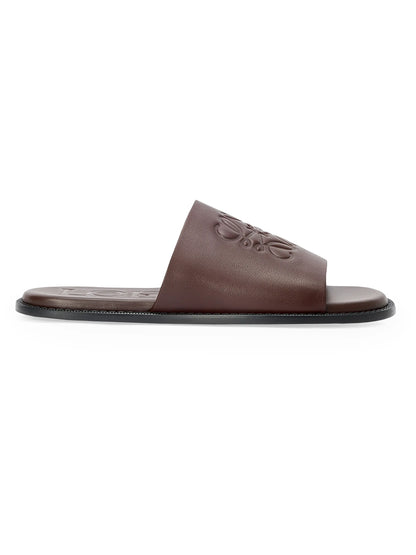 LOEWE x Paula's Ibiza Flex Anagram Leather Slide Sandals