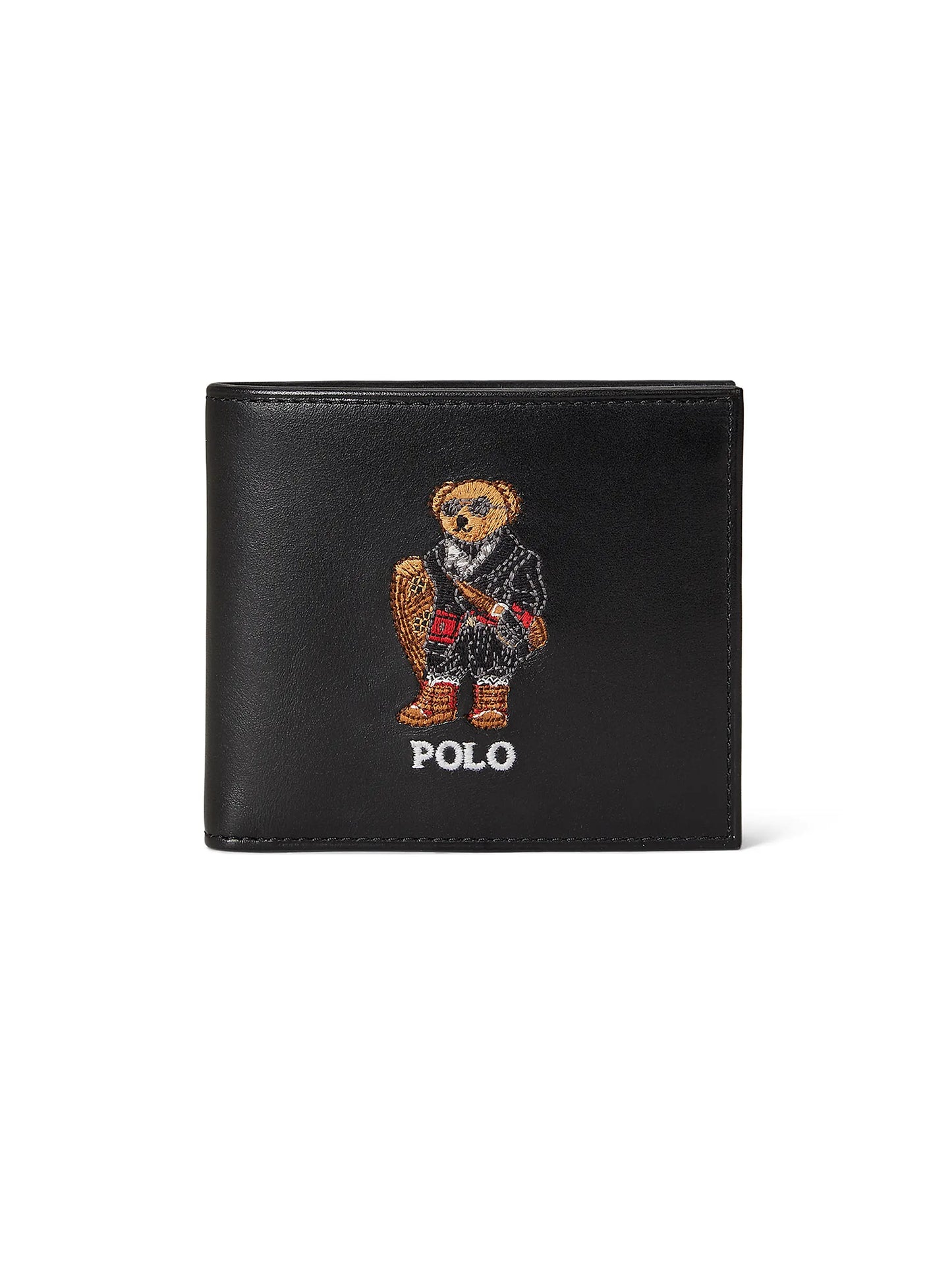 Polo Bear Leather Bifold Wallet