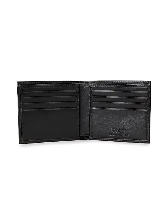 Polo Bear Leather Bifold Wallet