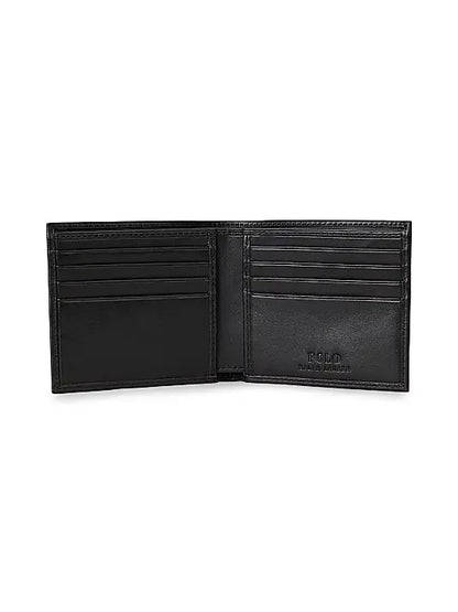Polo Bear Leather Bifold Wallet