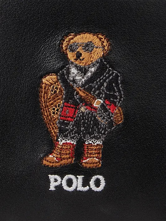 Polo Bear Leather Bifold Wallet
