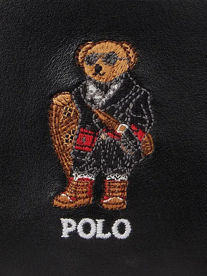 Polo Bear Leather Bifold Wallet
