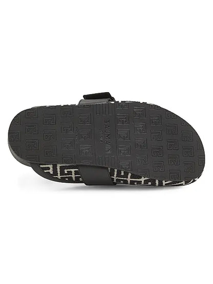 Anthem Monogram Jacquard Mules