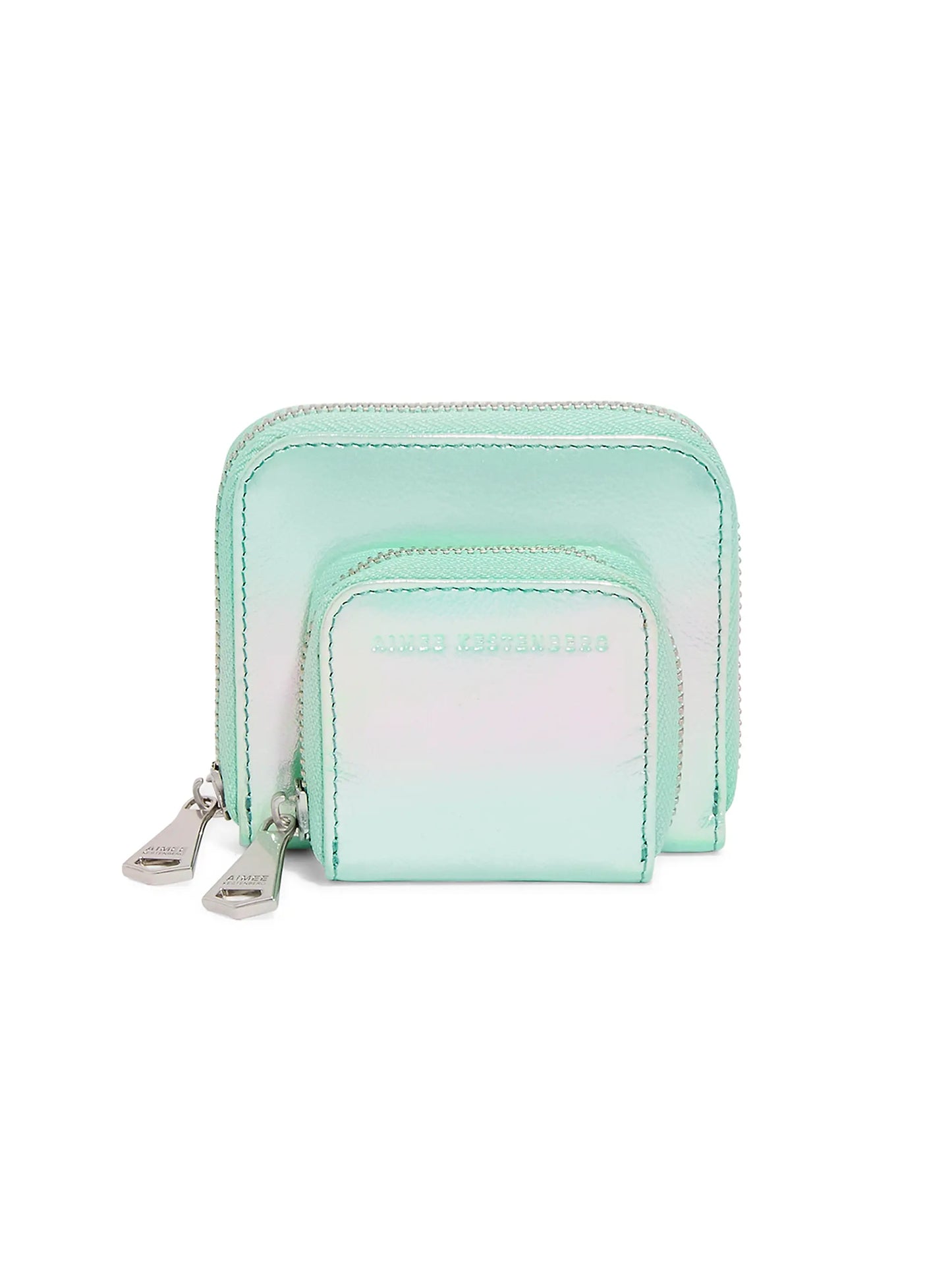 Bowery Leather Double Zip Around Wallet
