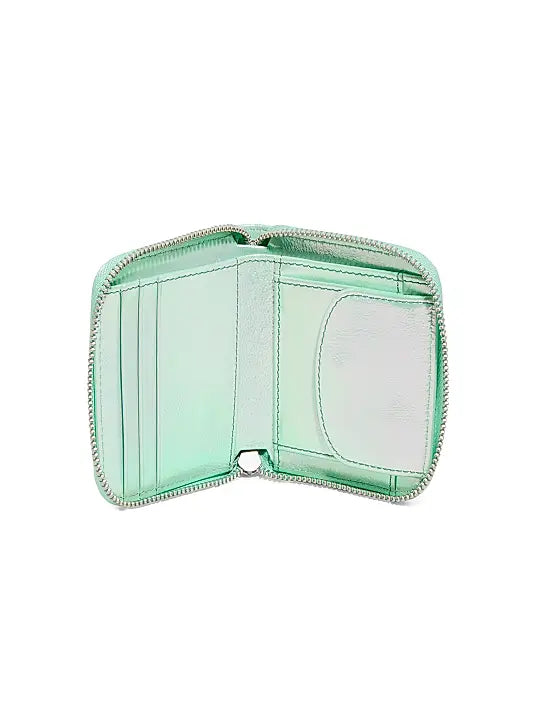 Bowery Leather Double Zip Around Wallet