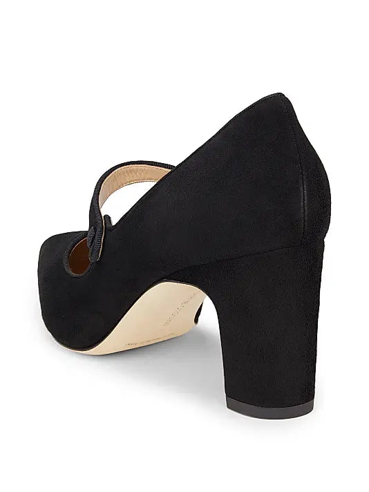Campariba Suede Block-Heel Pumps