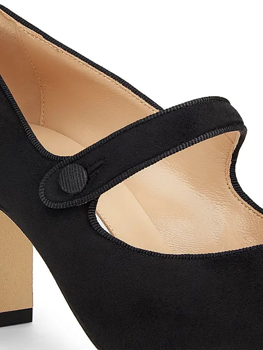 Campariba Suede Block-Heel Pumps
