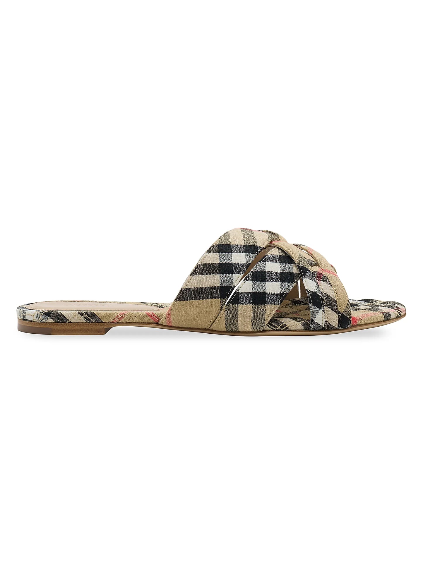 Cabana Woven Check Flats