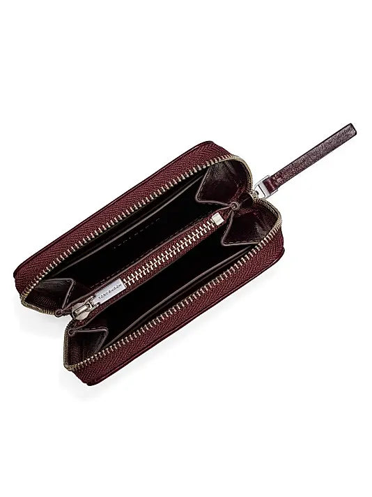 Kira Diamond-Quilted Leather Zip-Around Wallet