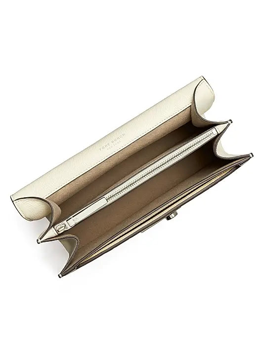 T Monogram Pebbled Leather Shoulder Bag