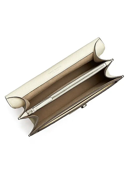 T Monogram Pebbled Leather Shoulder Bag