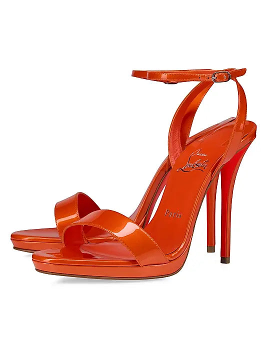 Miss Z Queen 120MM Patent Leather Sandal Heels