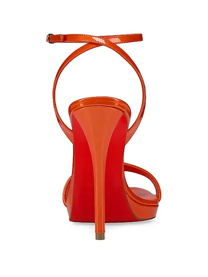 Miss Z Queen 120MM Patent Leather Sandal Heels