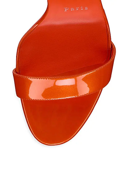 Miss Z Queen 120MM Patent Leather Sandal Heels