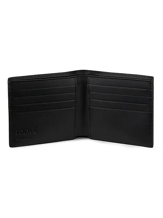 Patch Leather Bifold Wallet
