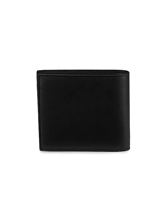 Patch Leather Bifold Wallet