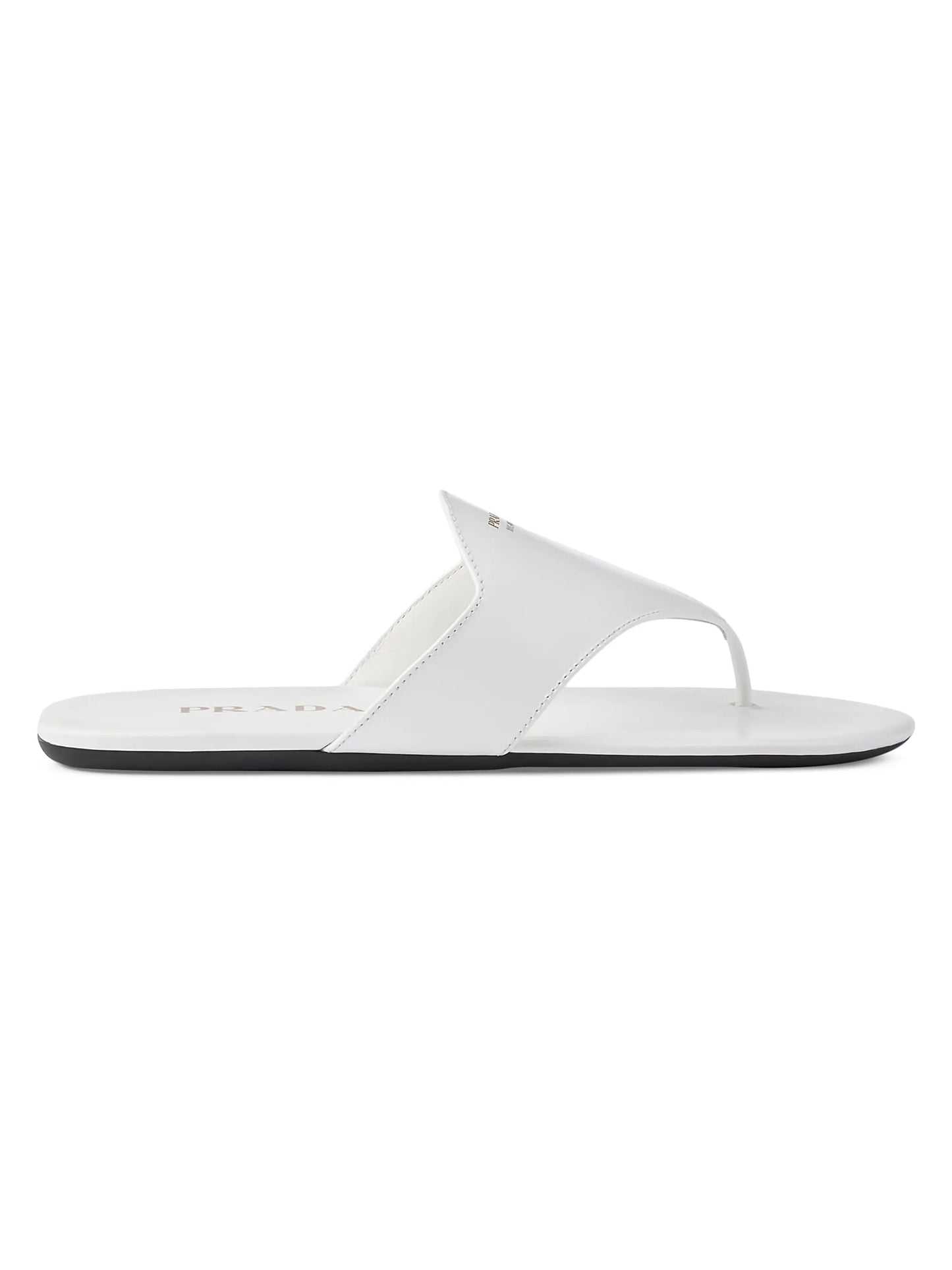 Brushed Leather Thong Sandals