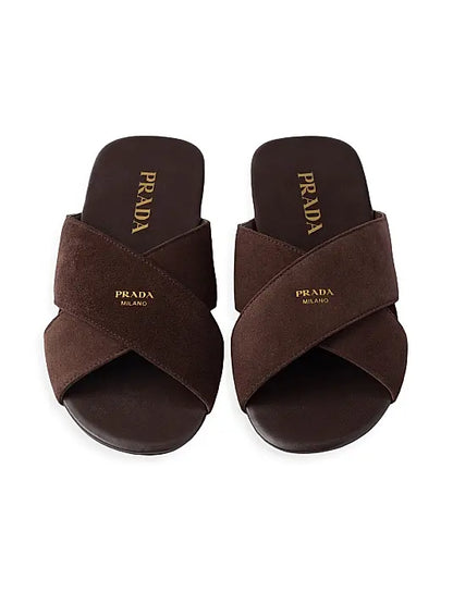 Suede Slides