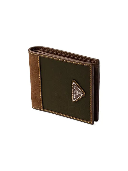 Re-Nylon and Leather Wallet