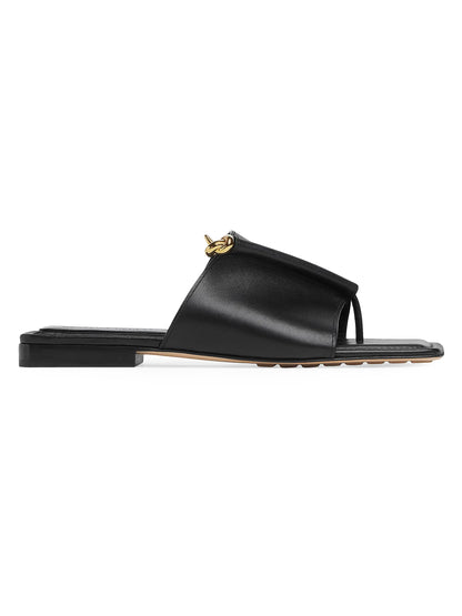 Solstice Knot Leather Flat Sandals