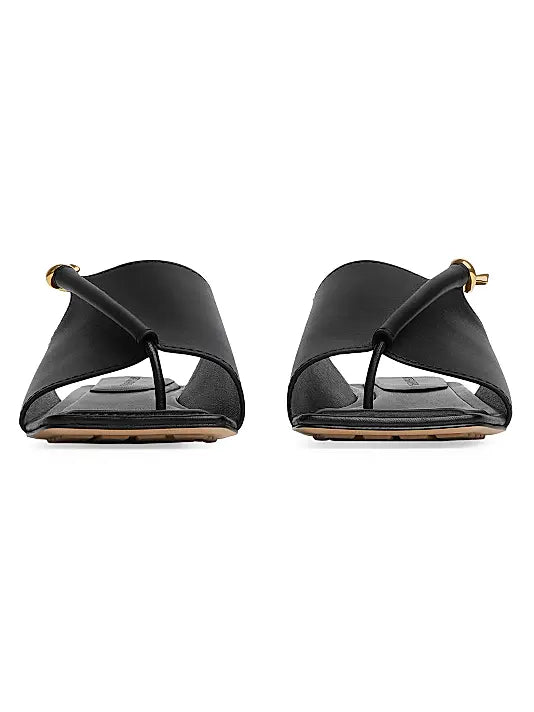 Solstice Knot Leather Flat Sandals