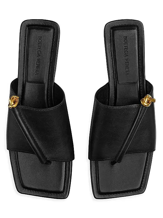 Solstice Knot Leather Flat Sandals