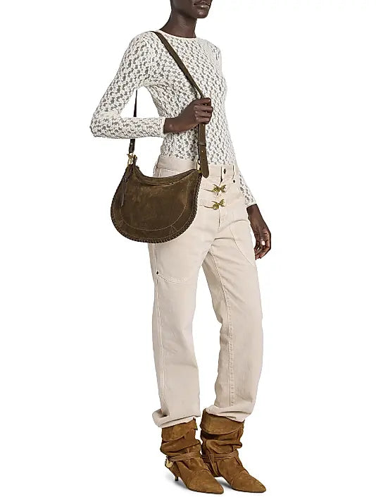 Oskan Suede Shoulder Bag
