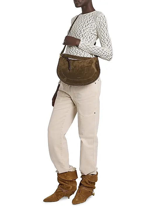 Oskan Suede Shoulder Bag