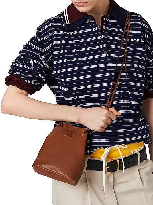 Nappa Leather Mini Bucket Bag