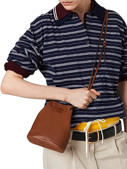 Nappa Leather Mini Bucket Bag