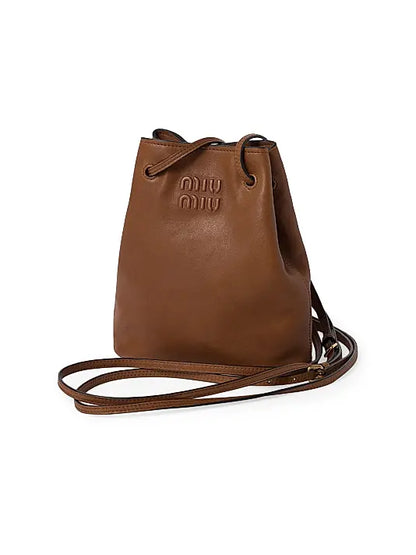 Nappa Leather Mini Bucket Bag