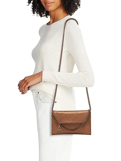 Falabella Metallic Wallet Crossbody Bag