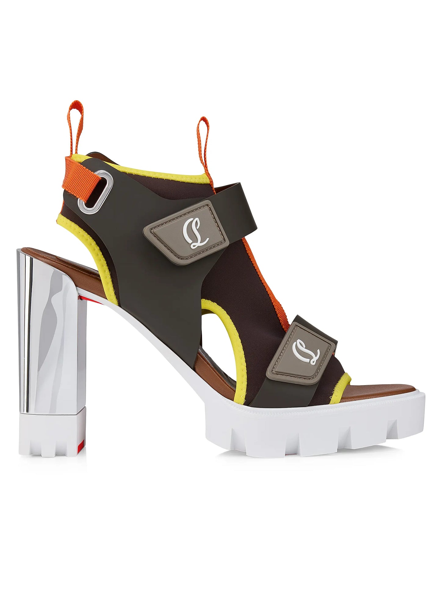 Marie Amelie 100MM Leather and Neoprene Sandals