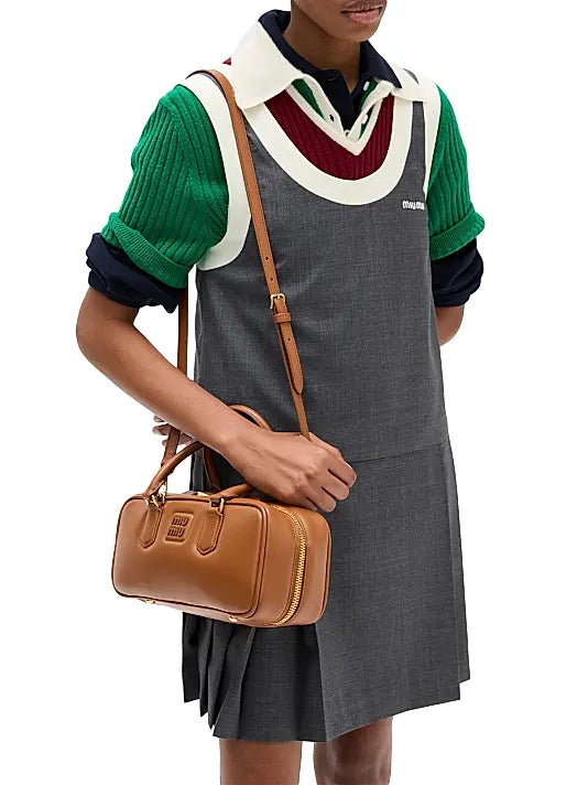Arcadie Leather Top Handle Bag