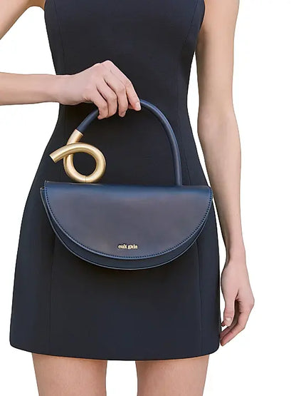 Azariah Leather Top Handle Bag