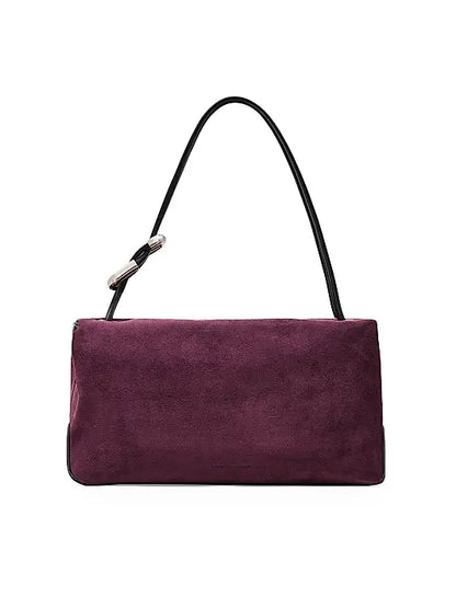 The Suede Large Dual Shoulder Bag