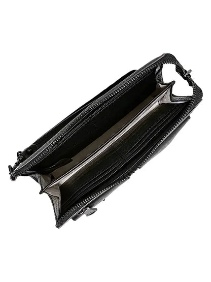 Saddle-Up Leather Wristlet Clutch