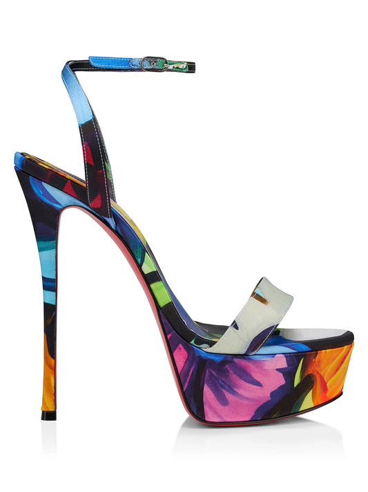 Loubi Queen Alta 150MM Satin Sandals