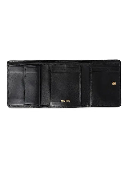 Small Matelasse Nappa Leather Wallet
