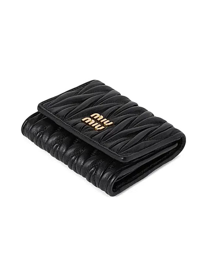 Small Matelasse Nappa Leather Wallet
