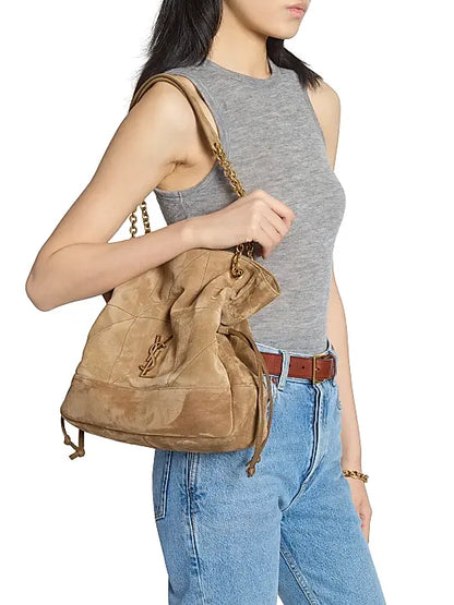 Small Jamie Shopping Bag in Suede