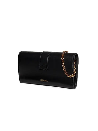 V-Logo Leather Wallet-On-Chain Bag