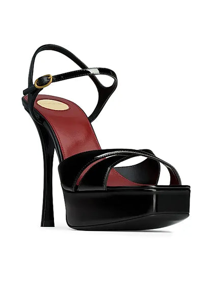 Debbie Platform Sandals in Patent Leather