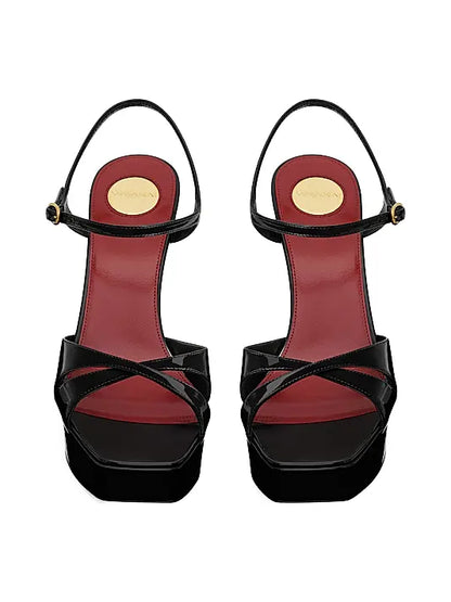Debbie Platform Sandals in Patent Leather