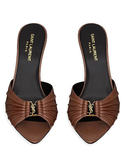 Babylone Mules in Smooth Leather