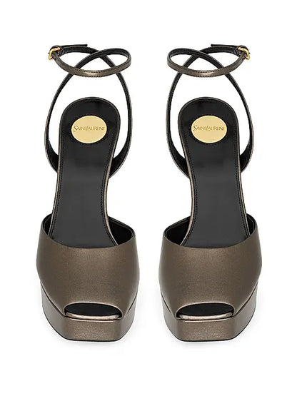 La Scandale Platform Sandals in Smooth Leather