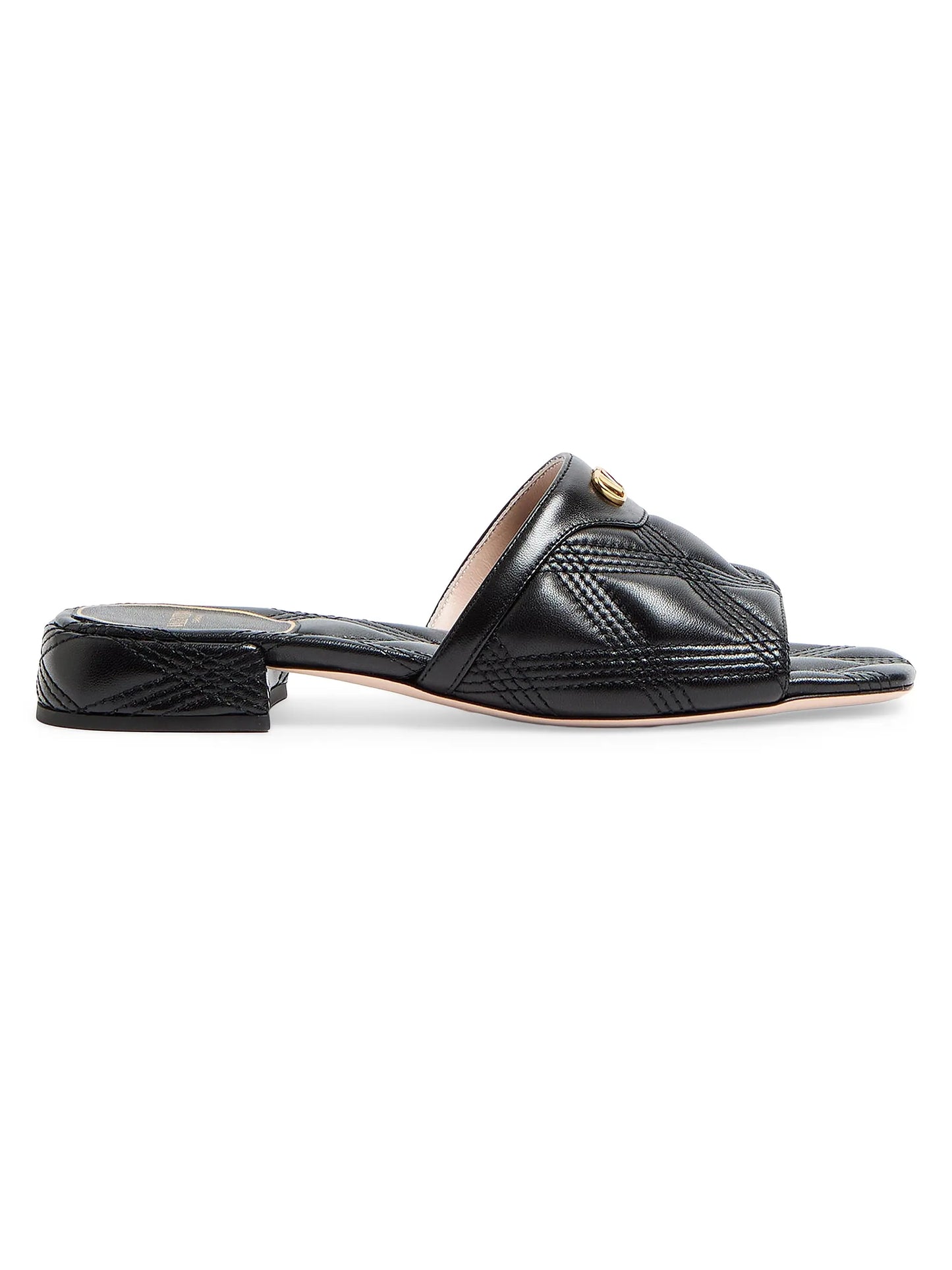 Quiltie 67 Quilted Nappa Leather 20MM Slide Sandals