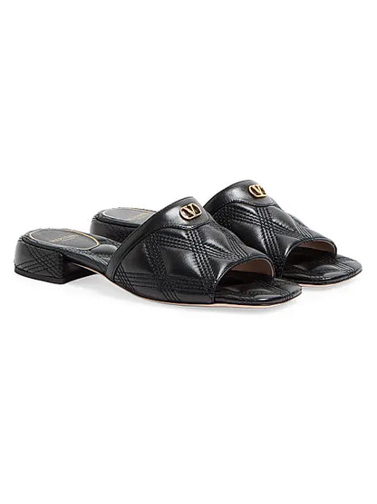 Quiltie 67 Quilted Nappa Leather 20MM Slide Sandals