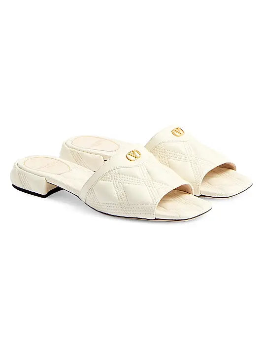 Quiltie 67 Quilted Nappa Leather 20MM Slide Sandals